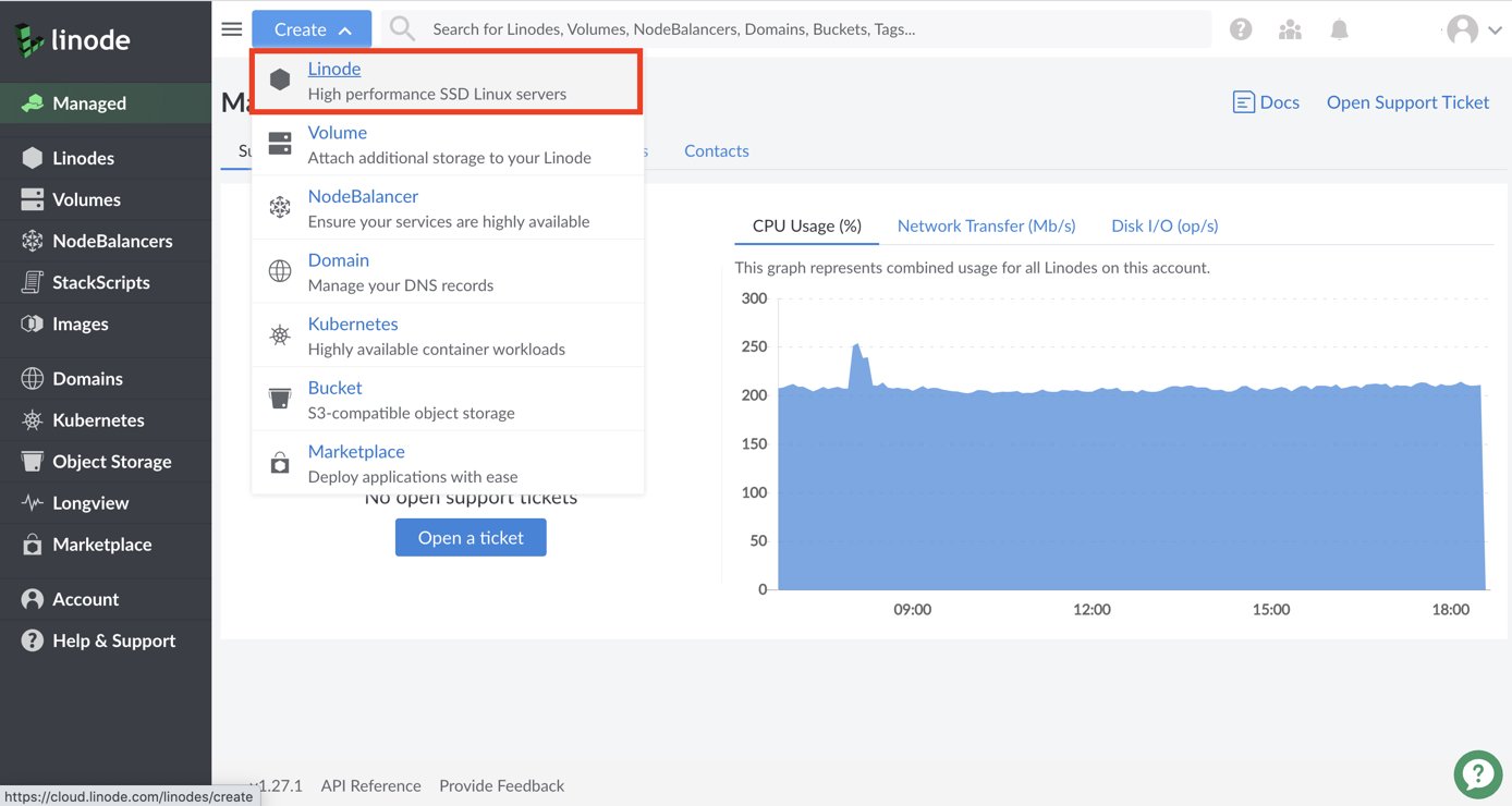 Getting Started Add Linode